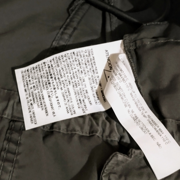 **Zara Woman**Slim Cropped Military Style Jacket. Olive Drab.Size S - Picture 4 of 11